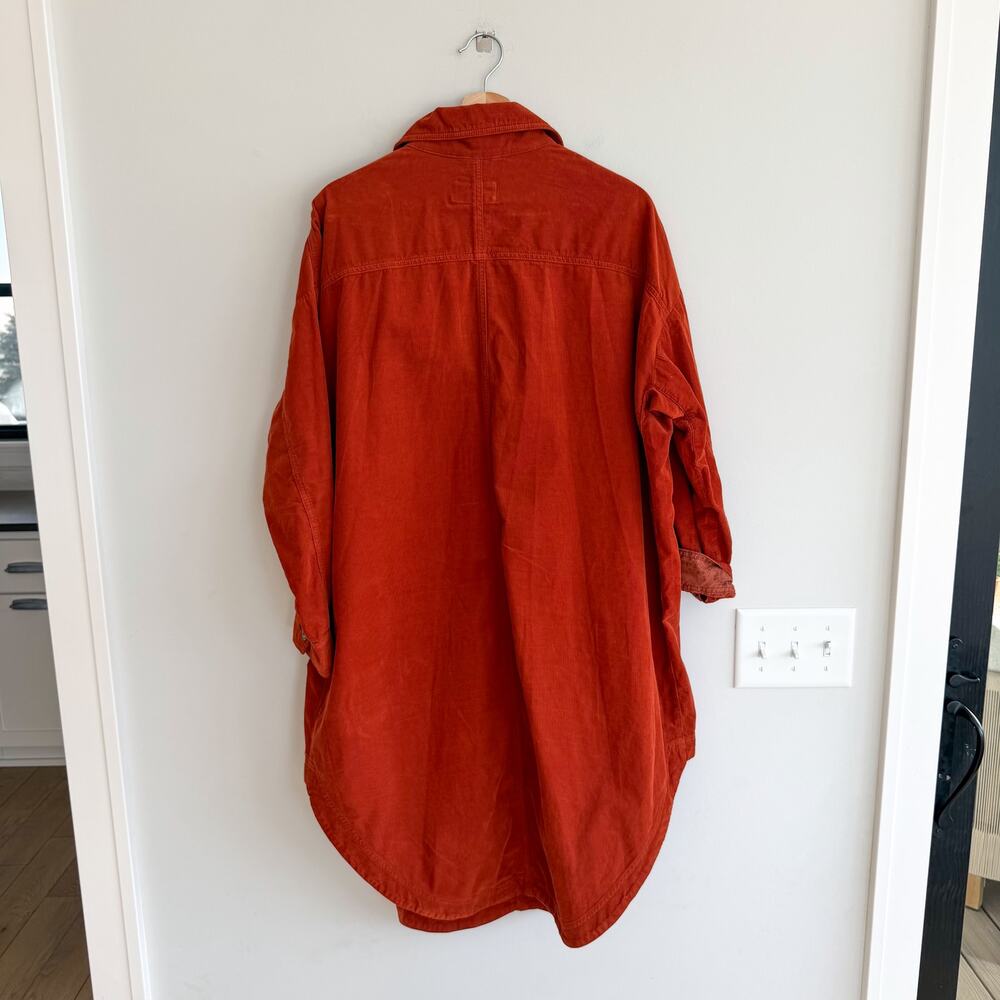 Anthropologie Pilcro Corduroy Button Front Long Sleeve Duster Jacket S - Picture 4 of 12